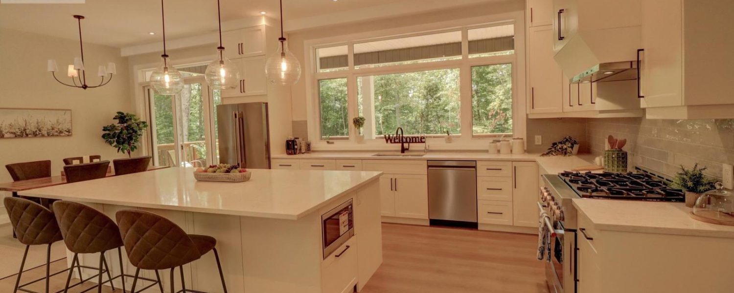 kitchen looking into back